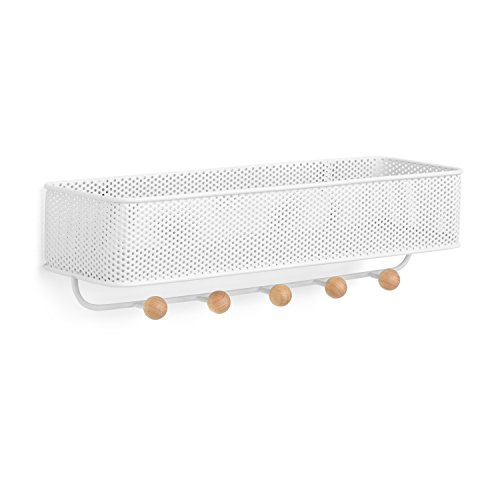 Organizador Estique Cor Branco Em Metal Umbra Branco